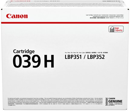 Tonercartridge Canon 039H zwart 1 Stuk