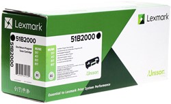 Tonercartridge Lexmark 51B2000 zwart 1 Stuk