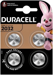 Batterij Duracell 2032 lithium 4pack 4 Stuk