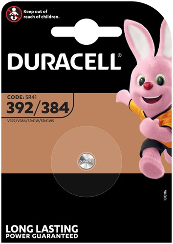 Batterij Duracell SR41 alkaline 392/384 1 Stuk
