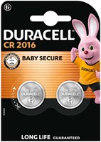 Batterij Duracell knoopcel 2xCR2016 lithium Ø20mm 3V-90mAh