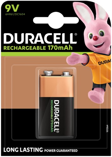 Batterij oplaadbaar Duracell 9v hr9v 1 Stuk