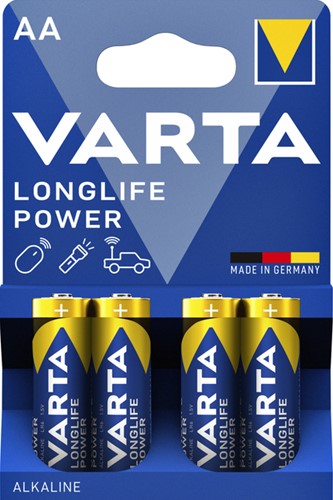 Batterij Varta Longlife Power 4xAA 4 Stuk