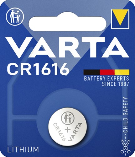 Batterij VARTA knoopcel 1x CR1616 lithium 1 Stuk