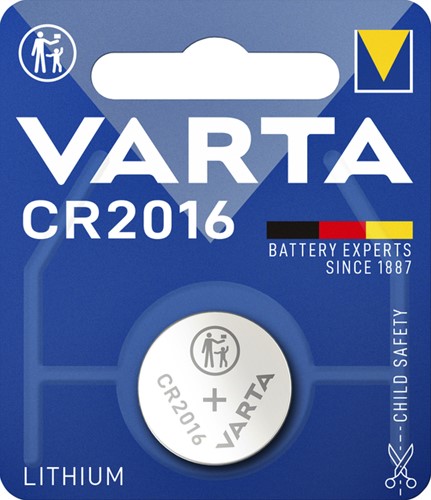 Batterij VARTA knoopcel 1x CR2016 lithium 1 Stuk