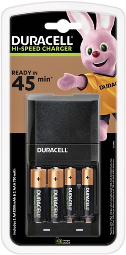 BATTERIJ OPLADER DURACELL CEF 27 INCL 2 AA + 2 AAA 1 Stuk