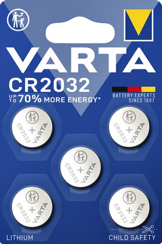 BATTERIJ VARTA CR2032  KNOOPCEL bl/5