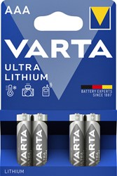 Batterij Varta Ultra lithium 4x AAA 4 Stuk