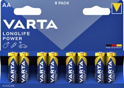 Batterij Varta Longlife Power 8xAA 8 Stuk