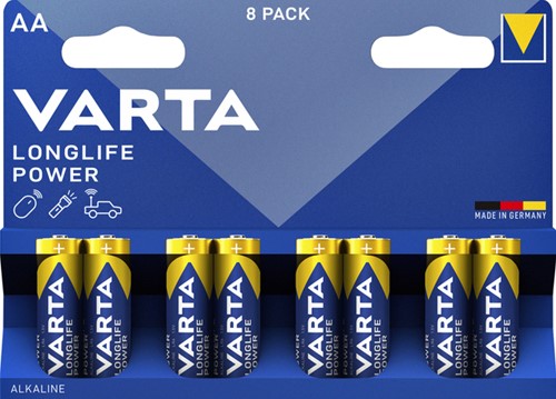Batterij Varta Longlife Power 8xAA 8 Stuk