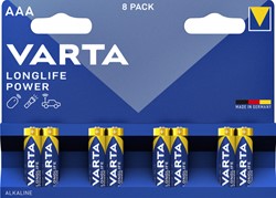 Batterij Varta Longlife Power 8x AAA 8 Stuk