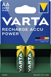Batterij oplaadbaar VARTA 2x AA 2600mAh 2 Stuk