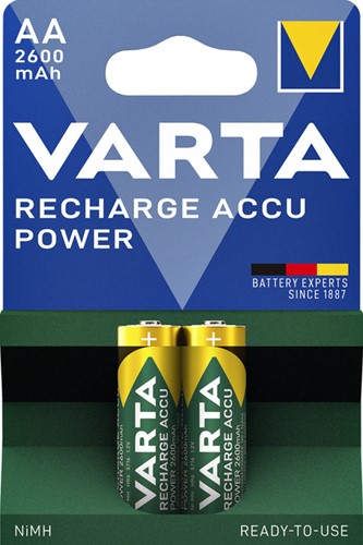 Batterij oplaadbaar VARTA 2x AA 2600mAh 2 Stuk