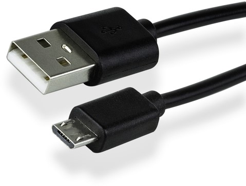 Kabel Green Mouse USB micro A 2.0 1 meter zwart 1 Stuk-2