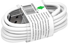 Kabel Green Mouse USB lightning A 1 meter wit 1 Stuk