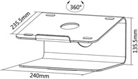 Laptopstandaard Neomounts NSLS050 zilver 1 Stuk-2