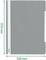 Snelhechter Leitz standaard A4 PP grijs 1 Stuk-3