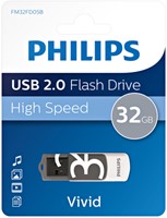 USB stick 2.0 Philips Vivid USB-A 32GB grijs 1 Stuk-3