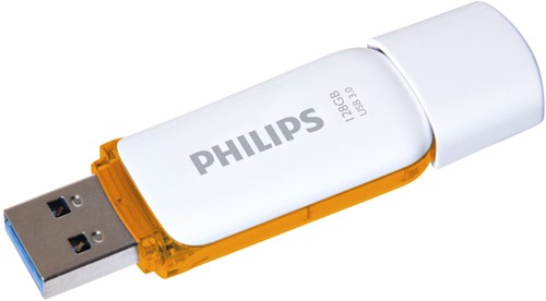USB stick 3.0 Philips Snow USB-A 128GB oranje 1 Stuk