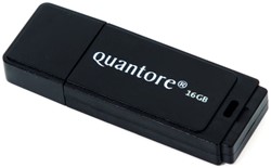 Usb-stick Quantore 16gb 2.0 zwart 1 Stuk