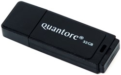Usb-stick Quantore 32gb 2.0 zwart 1 Stuk