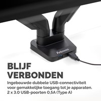 Monitorarm Fellowes Platinum Series dubbel hor 1 Stuk-2