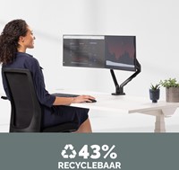 Monitorarm Fellowes Platinum Series dubbel hor 1 Stuk-4