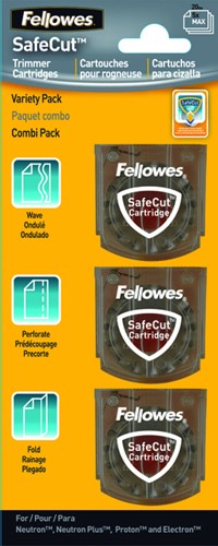 Snijmes Fellowes Safecut 3 in 1 3 Stuk