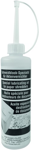 Olie voor papiervernietiger HSM 250ml 250 Milliliter