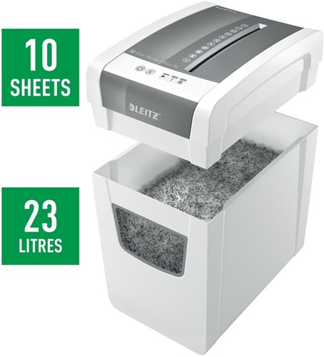 Papiervernietiger Leitz IQ Slim Home Office 4x28mm 1 Stuk-10
