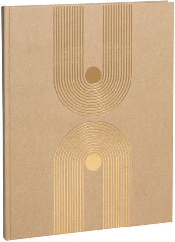 Gastenboek Exacompta Graphik 270x220 blanco kraft 1 Stuk-1