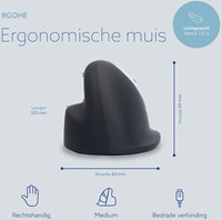 Ergonomisch muis R-Go HE Break Draad Rechts M 1 Stuk-3