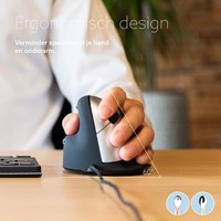 Ergonomisch muis R-Go HE Break Draad Links M 1 Stuk-2
