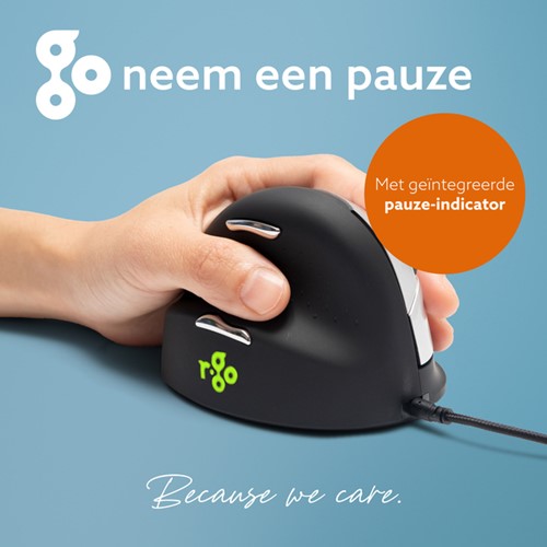 Ergonomisch muis R-Go HE Break Draad Links M 1 Stuk-3