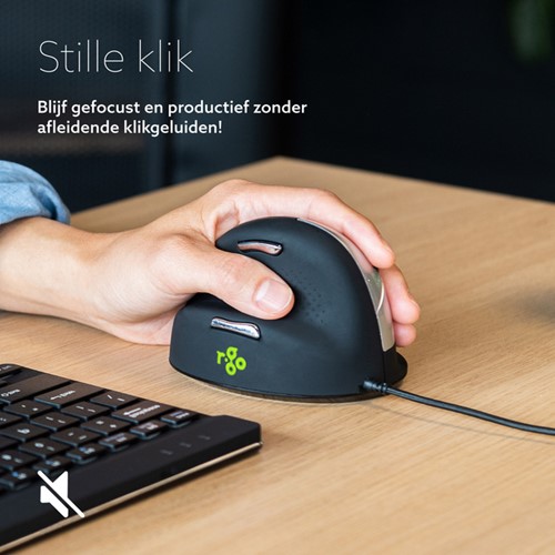 Ergonomisch muis R-Go HE Break Draad Links M 1 Stuk-1