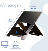 Laptopstandaard R-Go Riser Flexible 1 Stuk-1