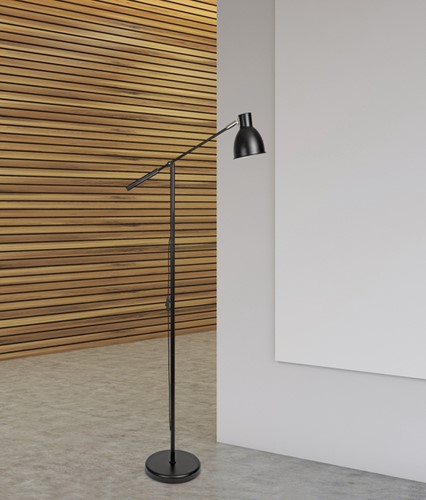 Vloerlamp MAUL Finja hg 138cm arm 30cm zwart 1 Stuk-2