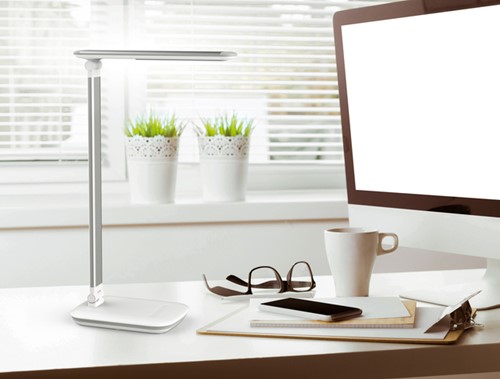 Bureaulamp MAUL Jazzy met USB poort wit 1 Stuk-1