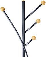 Kapstok MAUL Aura stnd 180cm 4 haken zw 1 Stuk-2