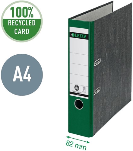 Ordner Leitz 1080 180° 80mm karton A4 groen 1 Stuk-3