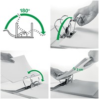 Ordner Leitz 1010 180° 80mm PP A4 groen 1 Stuk-2
