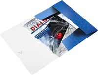 Elastomap Leitz WOW A4 3 klep PP blauw 1 Stuk-2