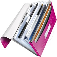 Projectmap Leitz WOW voor A4 6 vaks PP roze 1 Stuk-2