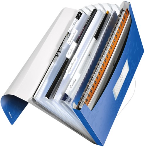 Projectmap Leitz WOW voor A4 6 vaks PP blauw 1 Stuk-2