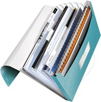 Projectmap Leitz WOW voor A4 6 vaks PP ijsblauw 1 Stuk-2
