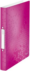 Ringband Leitz WOW A4 2-rings O-mech 32mm PP roze 1 Stuk