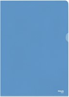 L-map Esselte standaard A4 0.11mm PP blauw 100 Stuk