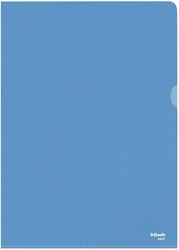 L-map Esselte standaard A4 0.11mm PP blauw 100 Stuk