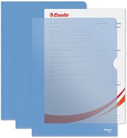 L-map Esselte standaard A4 0.11mm PP blauw 100 Stuk-2