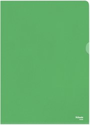 L-map Esselte standaard A4 0.11mm PP groen 100 Stuk